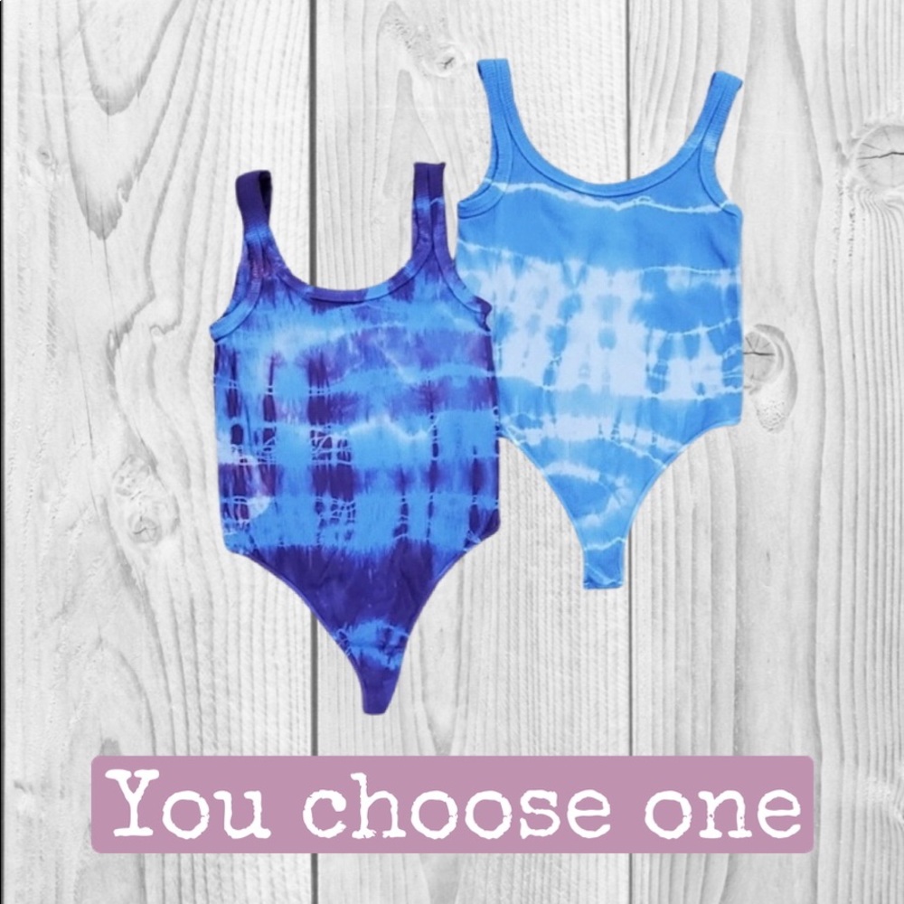 NEW Nikibiki Ribbed Tie Dye Bodysuit